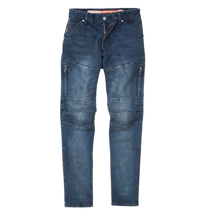 HYD804 HYOD HYOD COVEC BIKERS ZIP VENT INDIGO(aged-wash