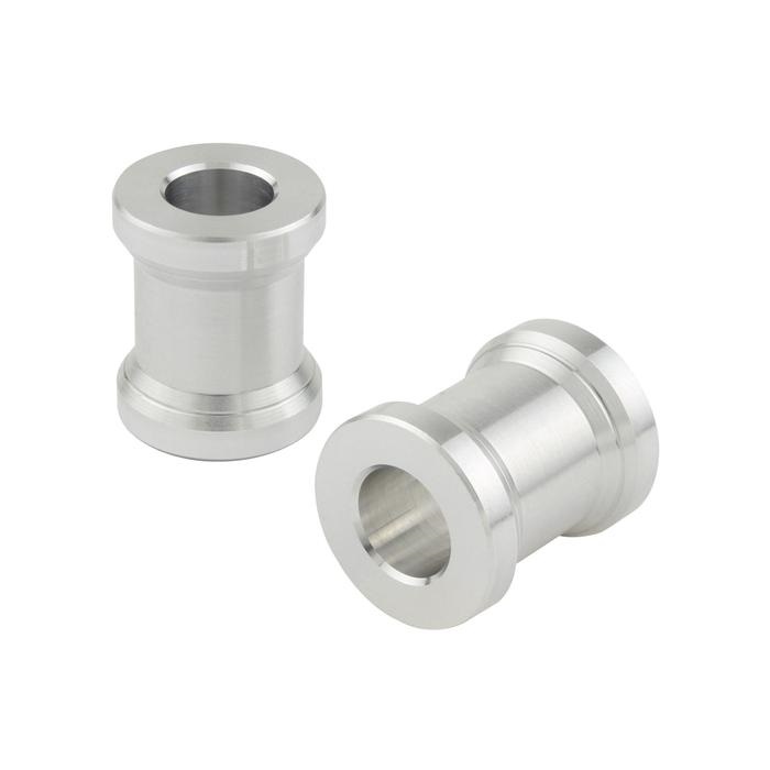 アルミ スプール 2個 への字アダプターセット アルミカラースプールタイプ 内径M8 厚さT=20mm（2個入り）｜ステー