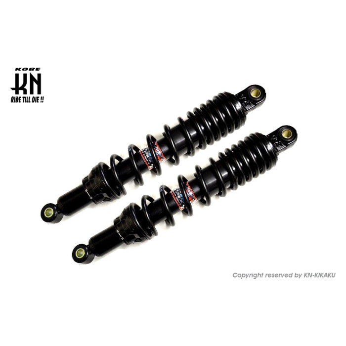 YSS リアショック【345mm】バネレート調整付き【DTGシリーズ】ブラック 