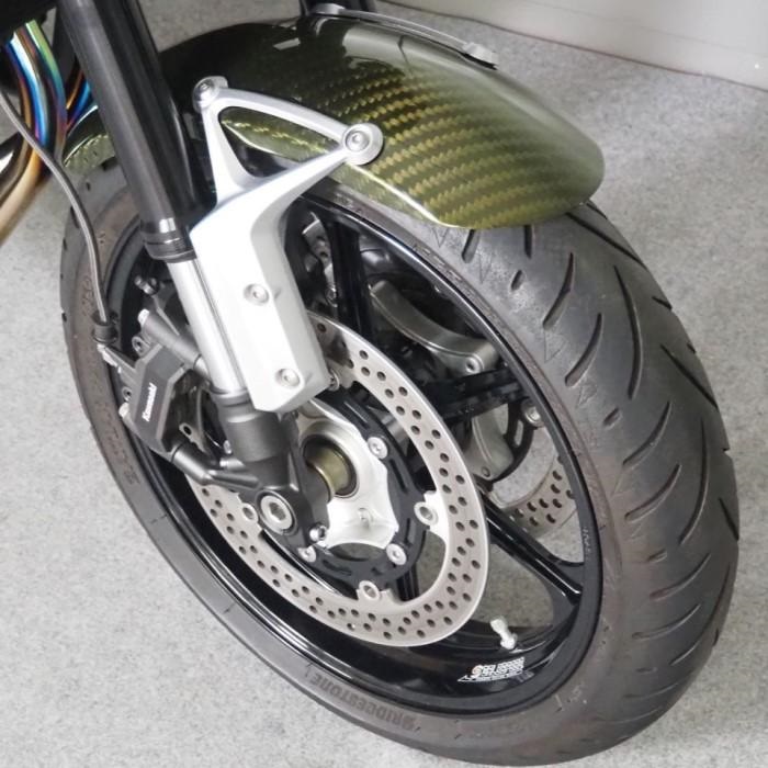 z900rs純正フェンダー　キャンディーグリーン キャンディグリーンFRPリアフェンダー Z900RS【イエローボール
