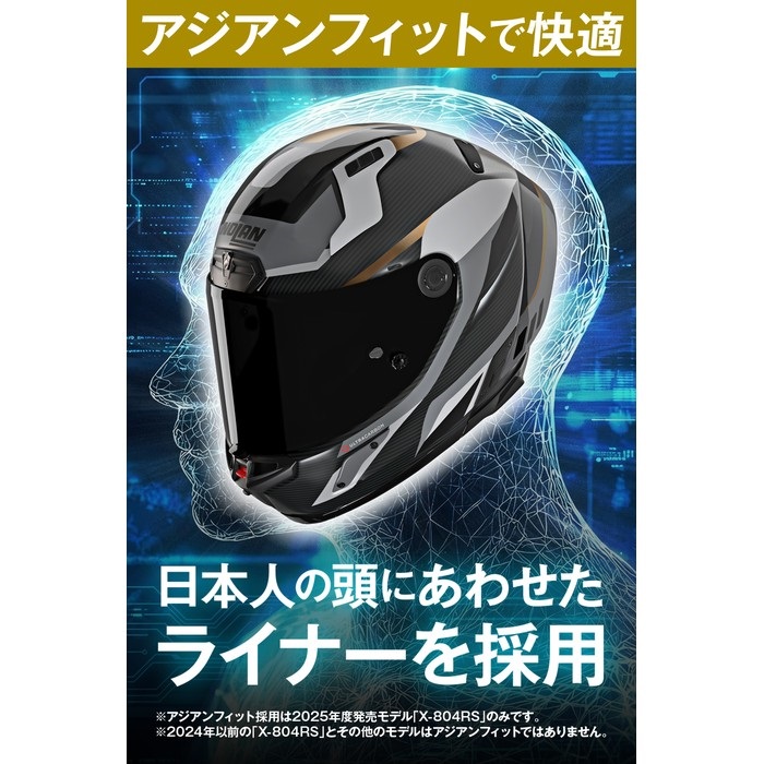 X-804RS ULTRA CARBON LESMO GRAY/361 フルフェイスヘルメット｜フル