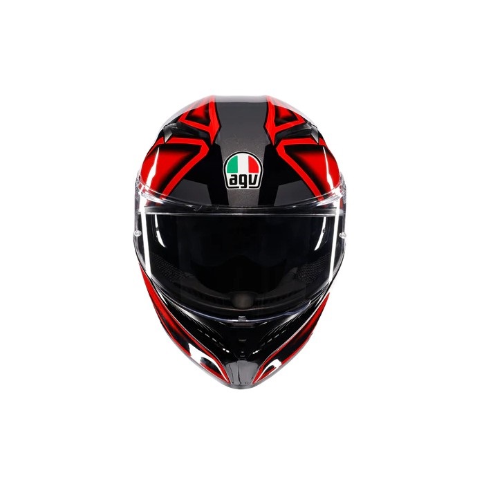 K3 008-COMPOUND Asian Fit フルフェイスヘルメット BLACK/RED｜フル