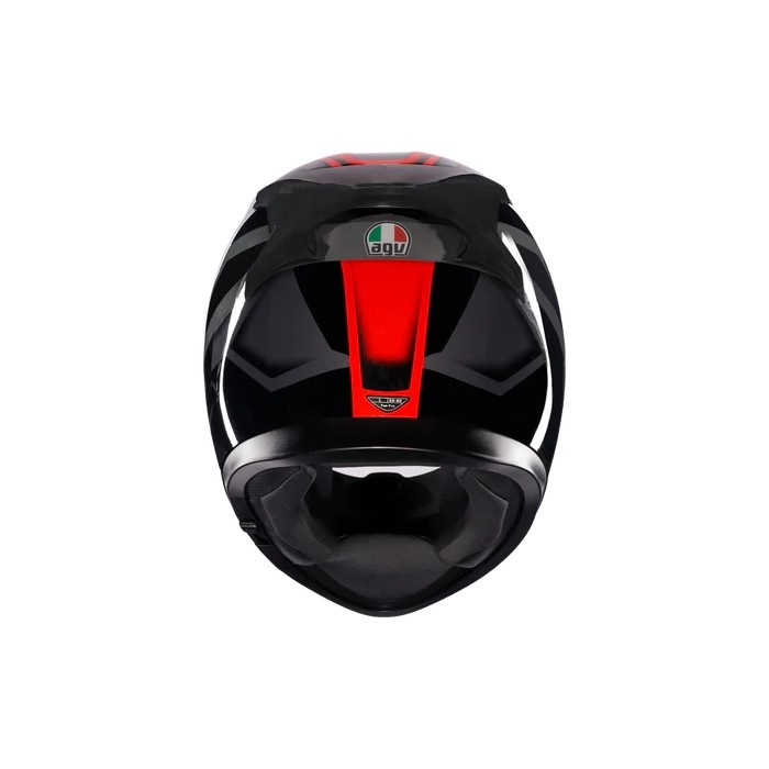 K3 008-COMPOUND Asian Fit フルフェイスヘルメット BLACK/RED｜フル