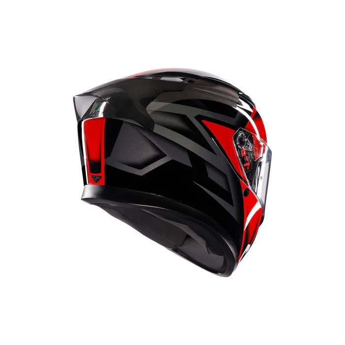 K3 008-COMPOUND Asian Fit フルフェイスヘルメット BLACK/RED｜フル