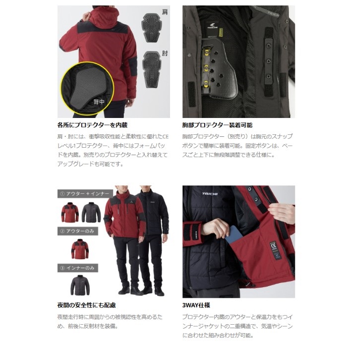 RSJ731 ヒューズ オールシーズンジャケット BURGUNDY｜ウィンター