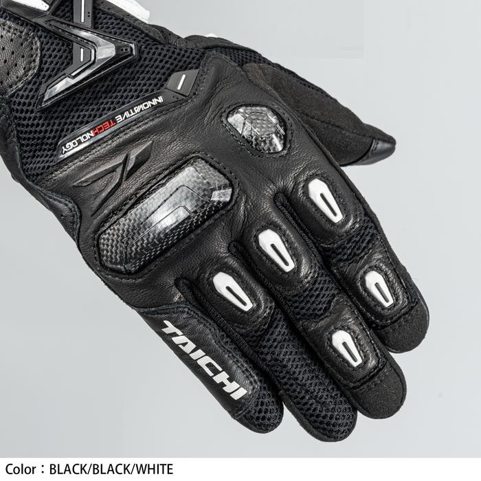 入荷なう RST442 ラプター メッシュグローブ BLACK/BLACK/WHITE｜メッシュ トイガン