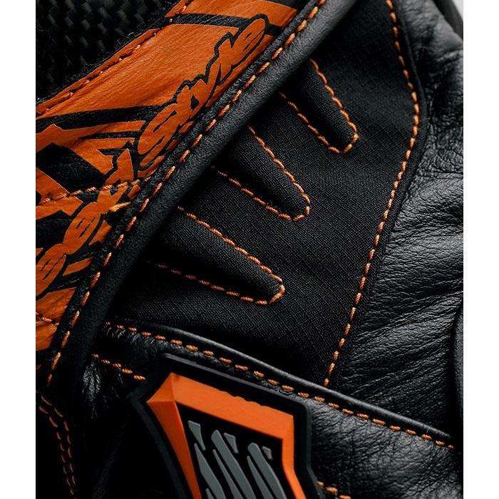 HSG517S ST-X CORE WINTER GLOVES ブラック/オレンジステッチ