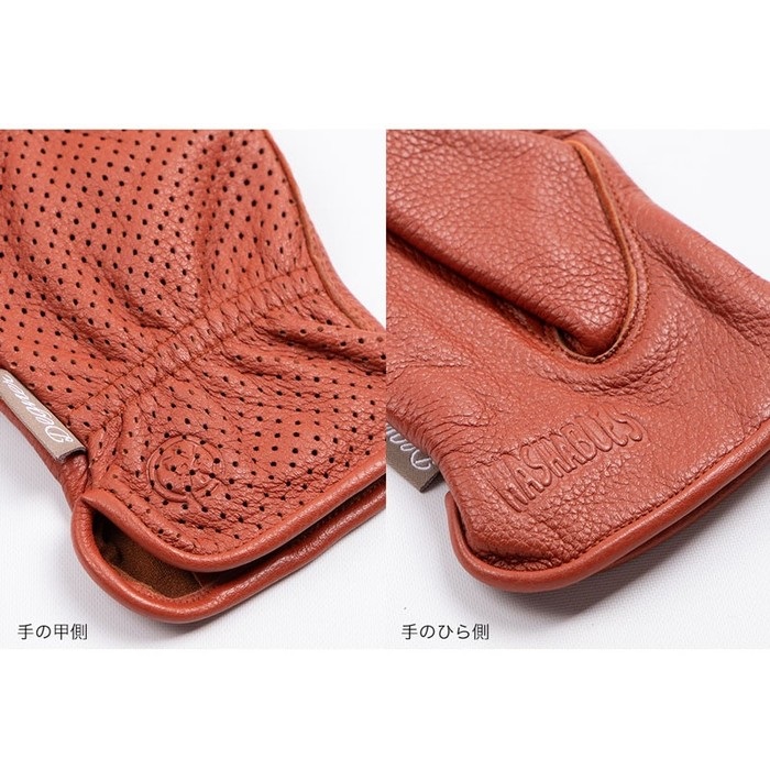 FRTG-91M レディースディアスキンメッシュグローブ ブラック
