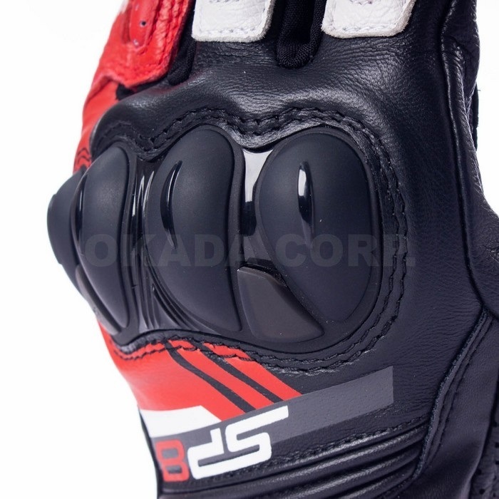 SP-8 v3 LEATHER GLOVE レザーグローブ 1304 BLACK WHITE BRIGHT