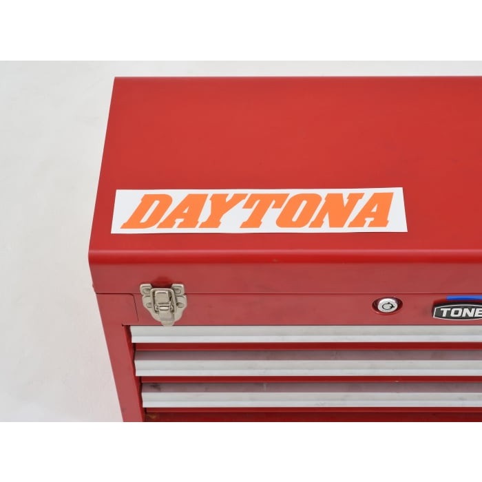 DAYTONA＞ ステッカー 白/オレンジ（文字）｜ステッカー・ワッペン｜の