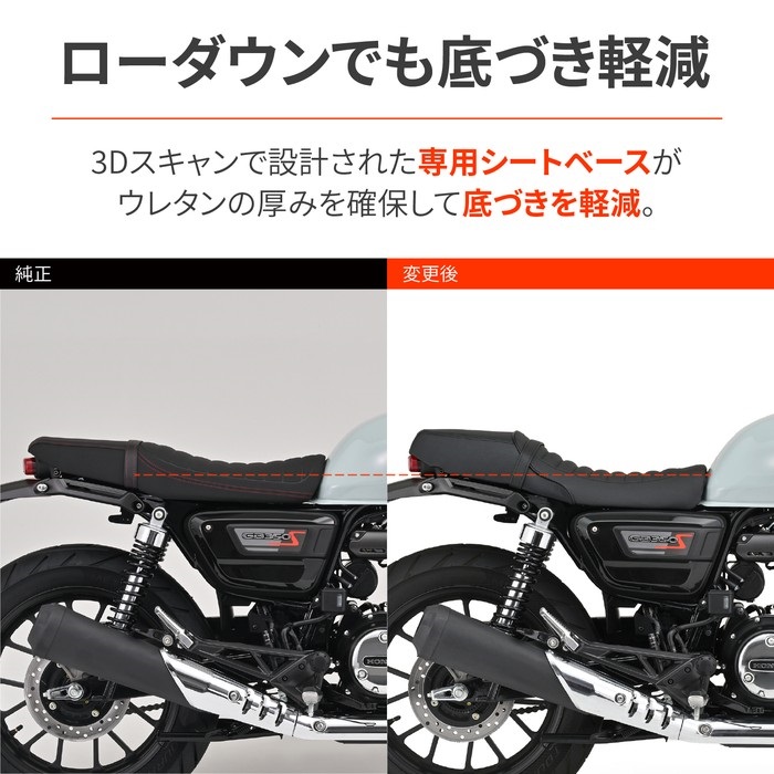 カスタムシート TYPE-CAFE シートベース付き GB350S（'21～'25