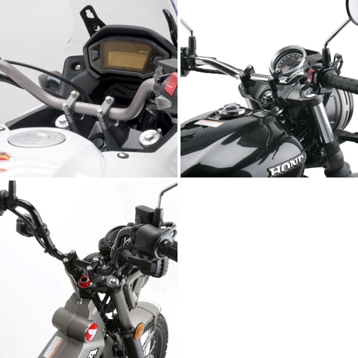 リバーライス様　2セット バーライズキット ブラック 22.2φバー用｜ハンドルクランプ