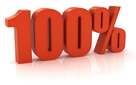 100%のブランドロゴ