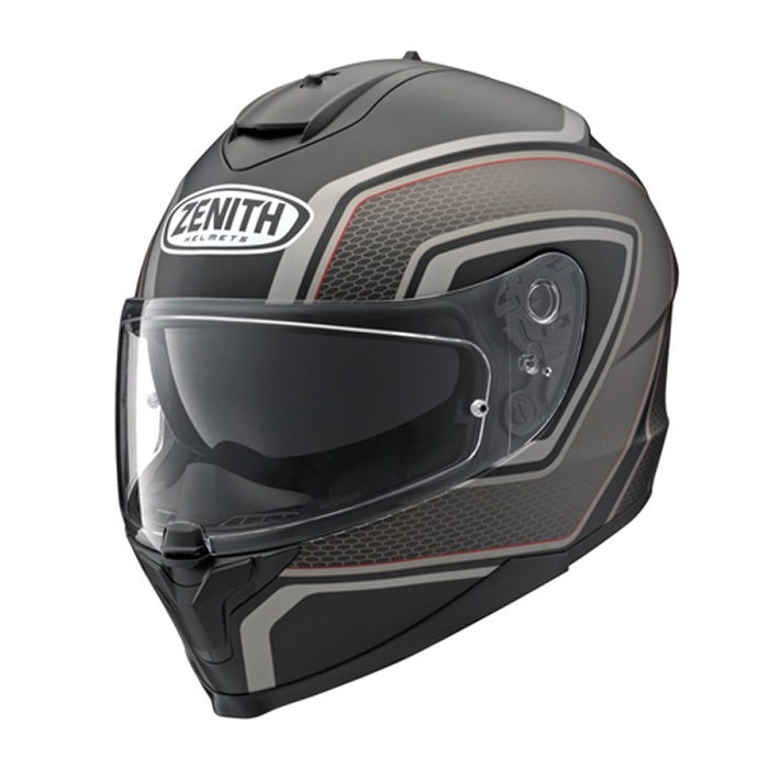 在庫限り】 YF-9 ZENITH スポーツストライプ グレー｜フルフェイス 