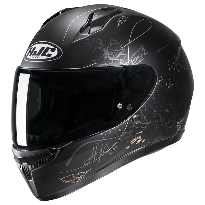 HJH237 C10 エピック フルフェイスヘルメット BLACK｜フルフェイス 