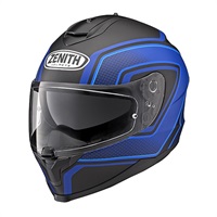 【在庫限り】 YF-9 ZENITH スポーツストライプ フルフェイスヘルメット シアンブルー