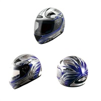 ZK-1 フルフェイスヘルメット BLUE/SILVER