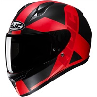 HJH259 C10 テズ フルフェイスヘルメット RED (MC1SF)