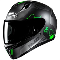 HJH268 C10 アスパ フルフェイスヘルメット GREEN (MC4SF)