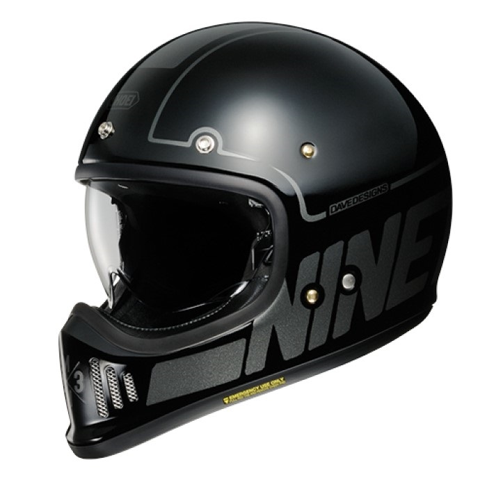 SHOEI EX-ZERO Gloss Black Motorcycle Full Face Helmet Size