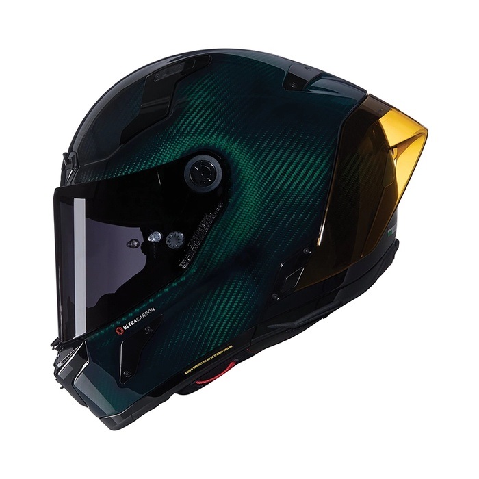X-804RS ULTRA CARBON LIQUIDO GREEN/327｜フルフェイスヘルメット｜の