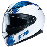 HJH194 F70 マーゴ フルフェイス WHITE/BLUE｜フルフェイスヘルメット