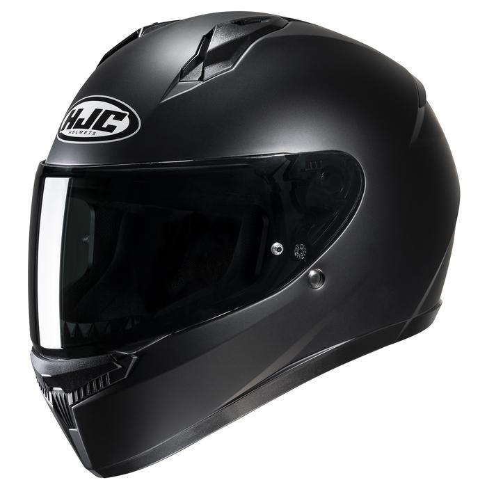HJH232 C10 ソリッド フルフェイスヘルメット SEMI FLAT BLACK｜フル