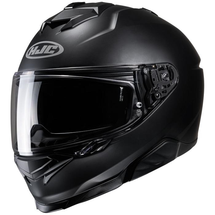 HJH247 i71 ソリッド フルフェイスヘルメット SEMI FLAT BLACK｜フル