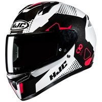 HJH268 C10 アスパ フルフェイスヘルメット RED (MC1)｜フル