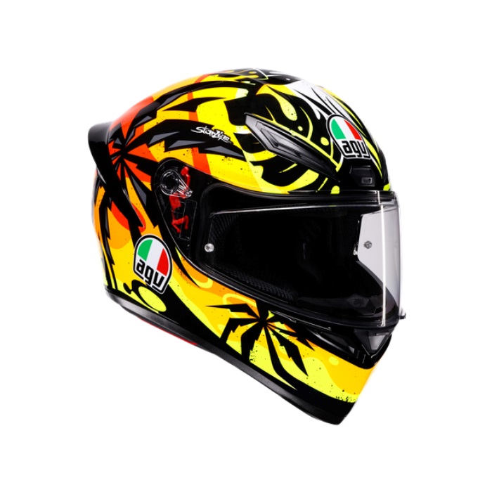 K1 S AGV JIST Asian Fit-TROPICRUSH BLACK/ORANGE｜フルフェイス