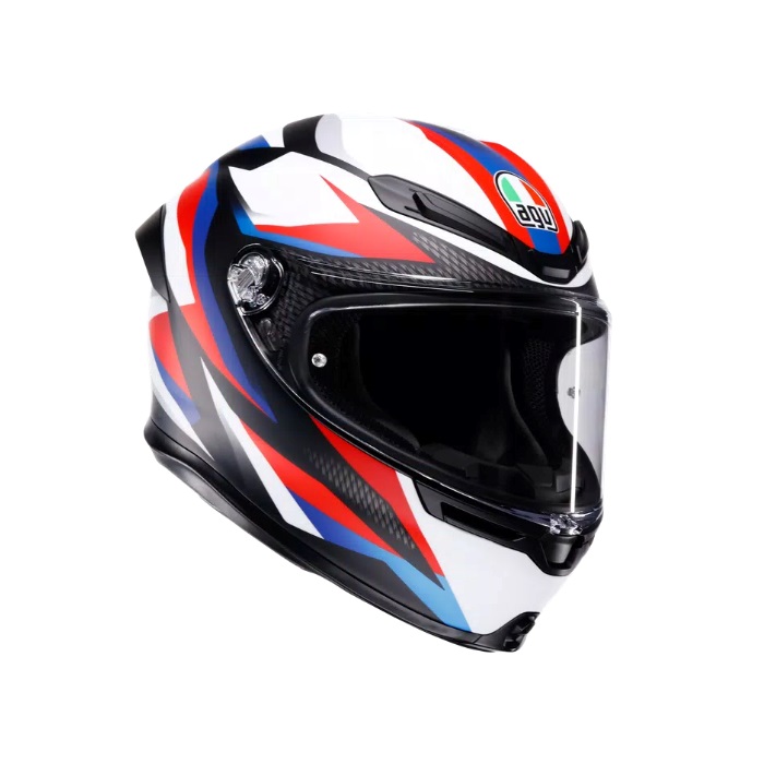 K6 S JIST Asian Fit - TIMEWARP MATT BLACK/RED/BLUE｜フルフェイス