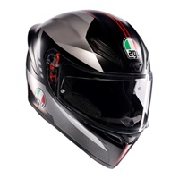 K1 S JIST Asian Fit 034 LAP MATT BLACK/GREY/RED フルフェイス