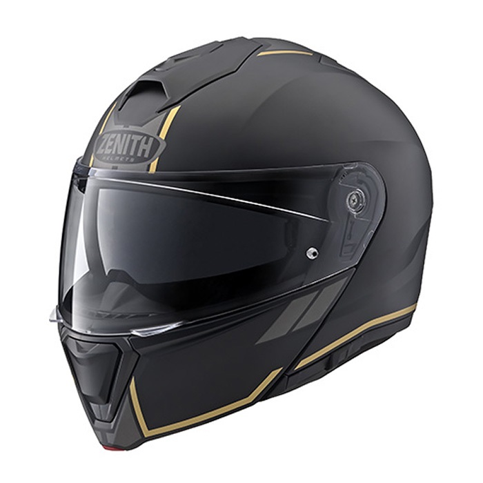 YJ-21 ZENITH Graphic システムヘルメット GF01 セミフラットブラック