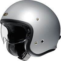 J･O (ジェイ・オー) マットライトシルバー ジェットヘルメット