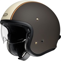 J･O CARBURETTOR (ジェイ・オー キャブレター) TC-10 BROWN/WHITE ジェットヘルメット