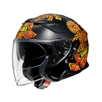 J-CruiseII CURIOUS【ジェイクルーズツー キュリアス】BLACK/ORANGE(TC-10) ジェットヘルメット