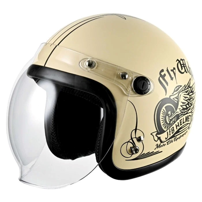 JB ジェットヘルメット (57-60cm未満)(アイボリー (FLYWHEEL))