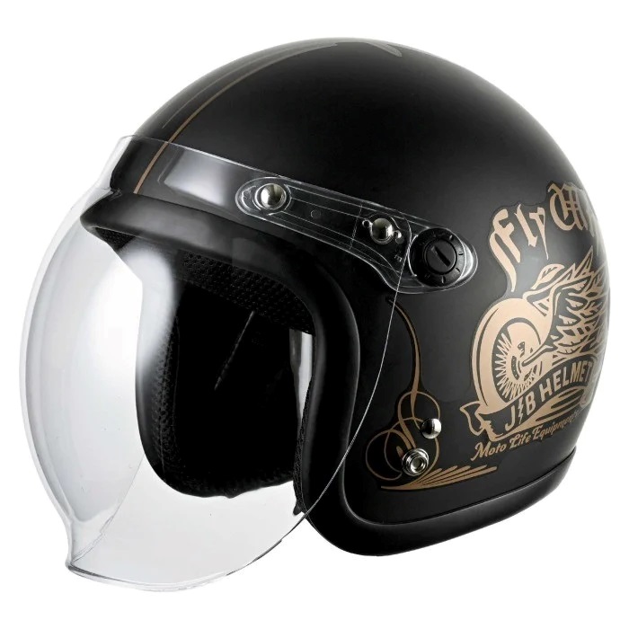 JB ジェットヘルメット (57-60cm未満)(ブラック (FLYWHEEL))