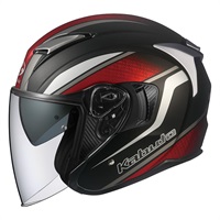 【在庫限り】 EXCEED DEUCE (エクシード デュース) オープンフェイスヘルメット フラットブラック