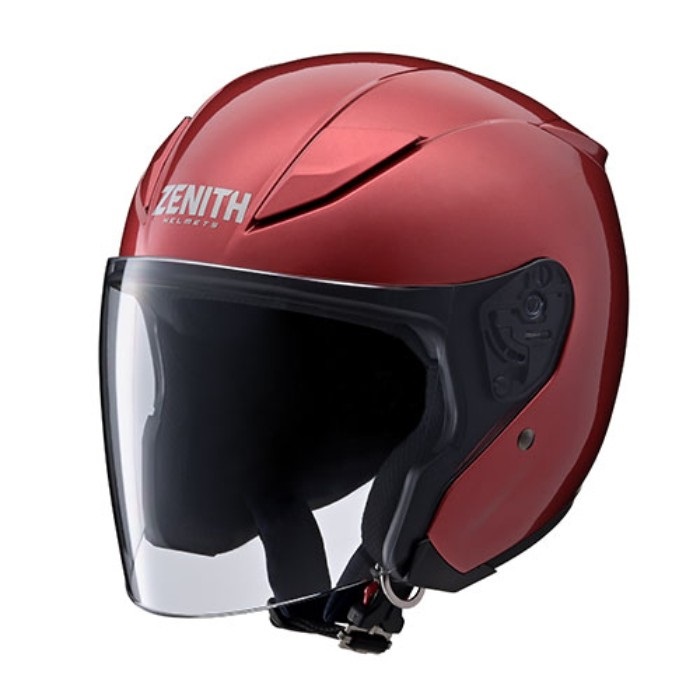 (8/20まで値下げ)ZENITHジェットヘルメットYJ21 チークパッド付き YJ-20 ZENITH オープンジェットヘルメット メタリックレッド