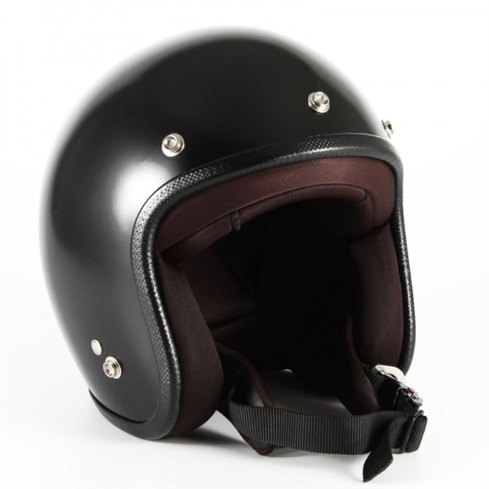 YEMA スカルデザイン ブラックジェットヘルメット JP MONO HELMET オフブラック｜ジェットヘルメット｜の通販なら