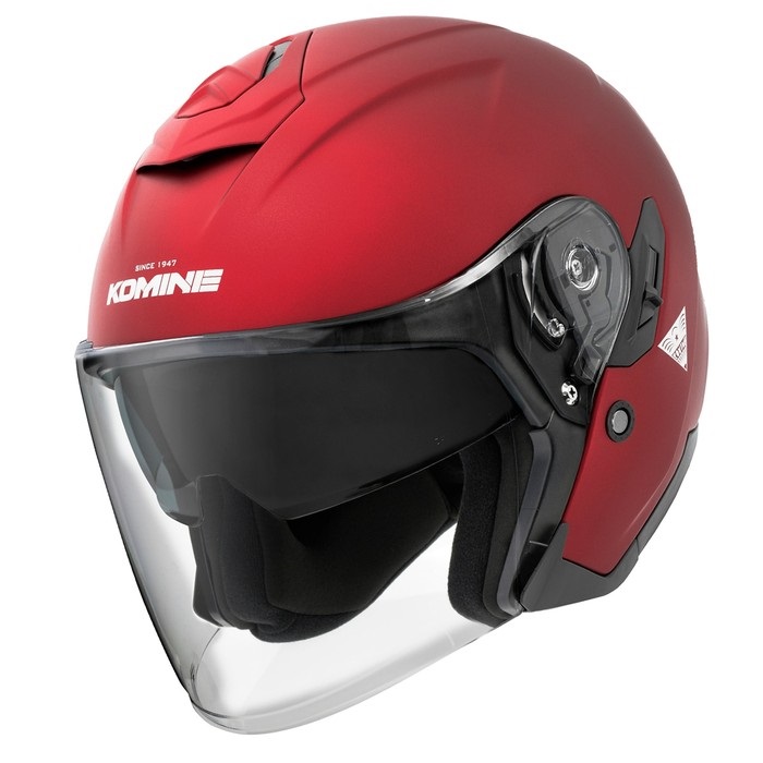HK-172 FL コンポジット FRP ジェットヘルメット 【Mat Metal Red