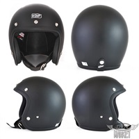 GREASER 60's PLAIN MAT BLACK｜ジェットヘルメット｜の通販なら