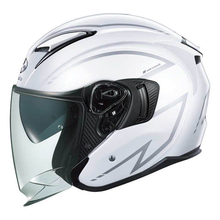 EXCEED 2 ホワイト ジェットヘルメット EXCEED-2 SPRIA (エクシード2 スプリア) オープンフェイスヘルメット
