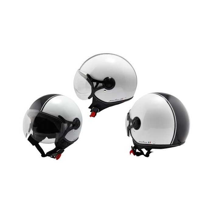 PJ-08 パイロットJET P.WHITE/BLACK｜ジェットヘルメット｜の通販なら