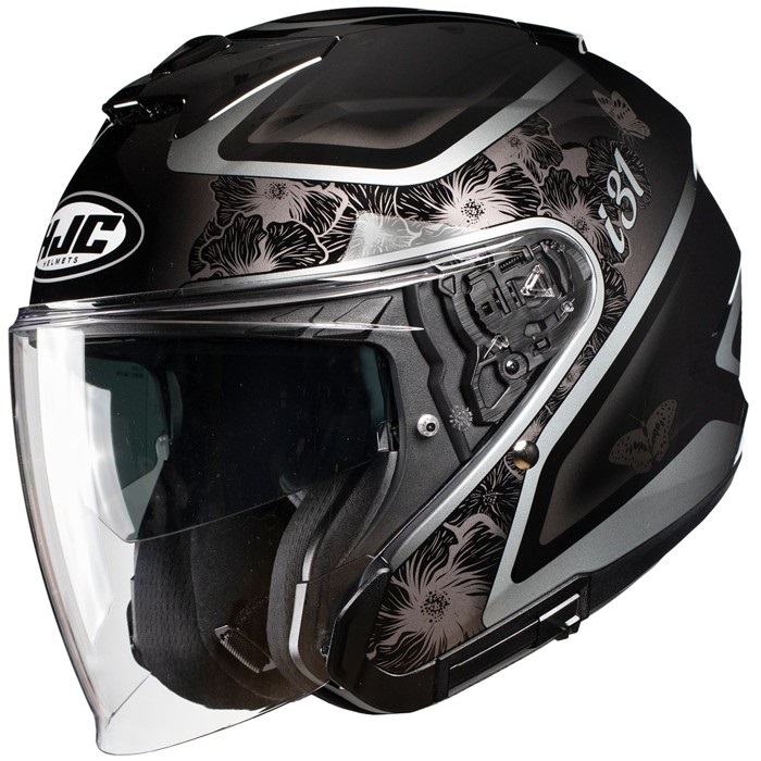 HJH274 i31 イオナ オープンフェイスヘルメット BLACK (MC5