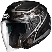 HJH274 i31 イオナ オープンフェイスヘルメット BLACK (MC5)｜ジェット