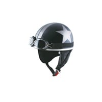 CL-950B ハーフヘルメット ビッグ BLACK/GUNMETAL/STAR