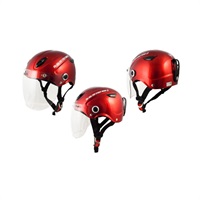 STR-KJT キッズハーフヘルメット CANDY RED