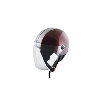 Snap-on ハーフヘルメット SQ-32 Shorty ハーフヘルメット MAROON/SILVER｜ハーフヘルメット｜の